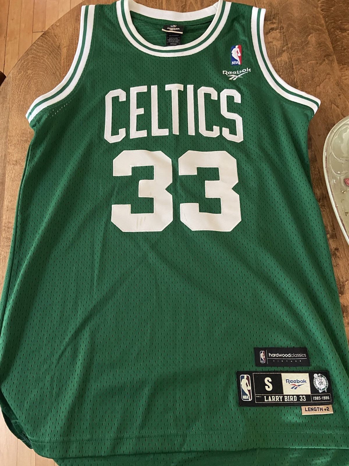 Reebok Boston Celtics Larry Bird #33 Green Hardwood Classics Jersey Men’s S Reebok Boston Celtics Larry Bird #33 Green Hardwood Classics Jersey Men’s S