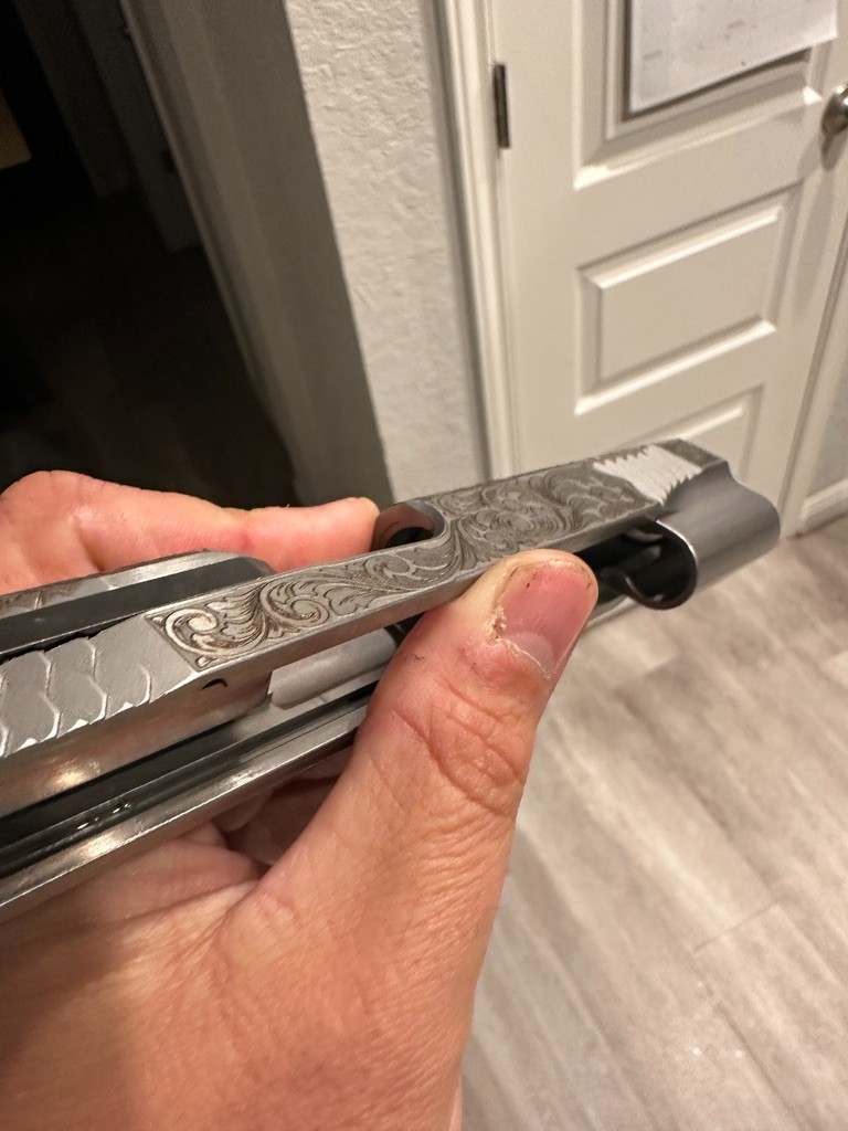 Custom Engraving & Coating Service: Cerakote, Nickel, & Deep Relief Scroll Custom Engraving & Coating Service: Cerakote, Nickel, & Deep Relief Scroll