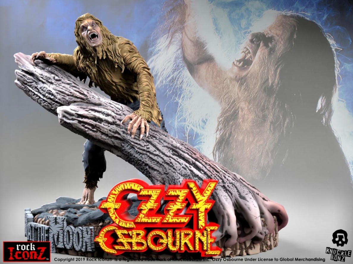Knucklebonz Ozzy Osbourne Bark at the Moon Statue Rock Iconz Collector\'s Series