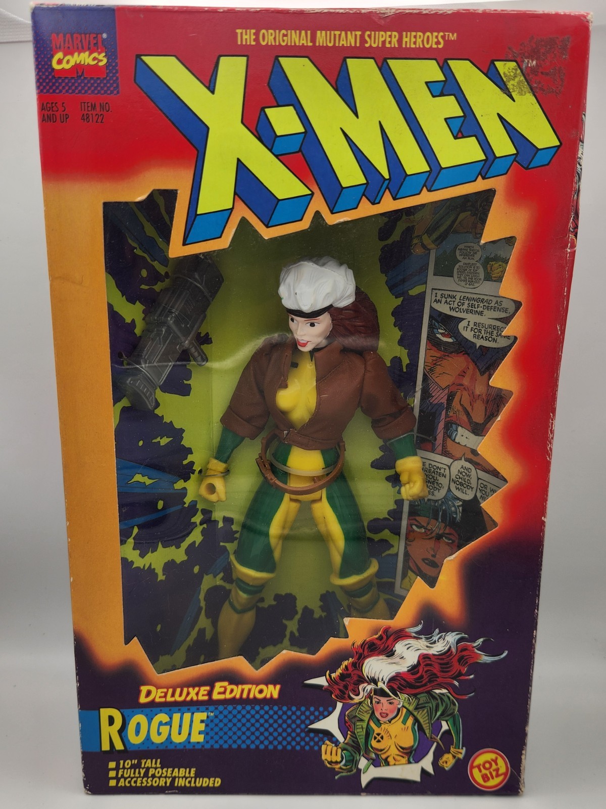 Marvel X-Men Rogue 10” Action Figure Deluxe Edition Vintage Toy Biz - 1996