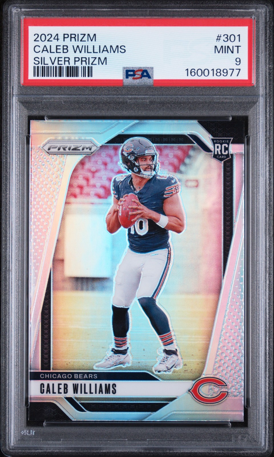 2024 Panini Prizm #301 Caleb Williams Silver Prizm PSA 9