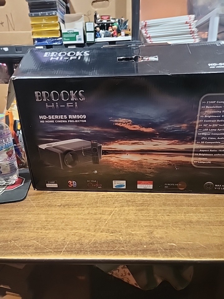 Brooks HD 4K-8K (New) Open Box Home Theater Projector RM-909 W/ 100\