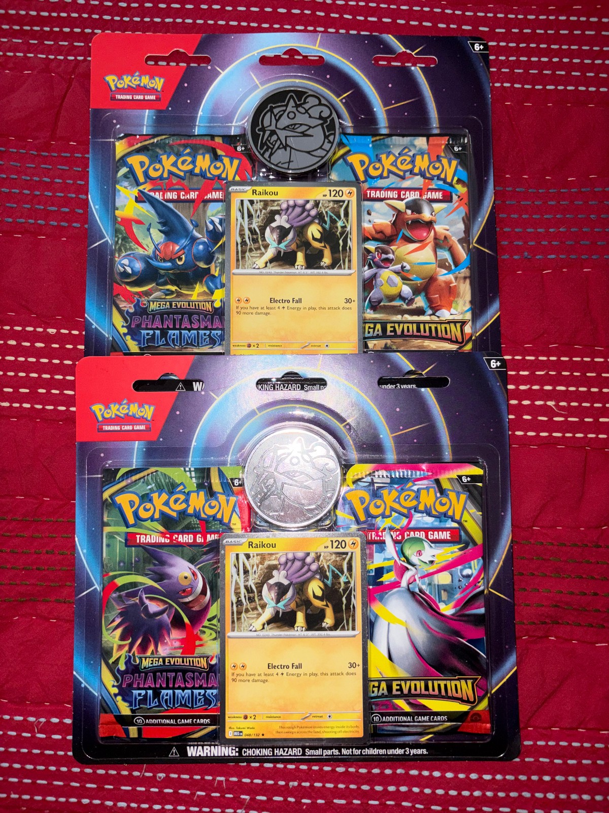 2x Pokémon TCG Raikou 2-Pack Blister Phantasmal Flames & Mega Evolution Boosters 2x Pokémon TCG Raikou 2-Pack Blister Phantasmal Flames & Mega Evolution Boosters