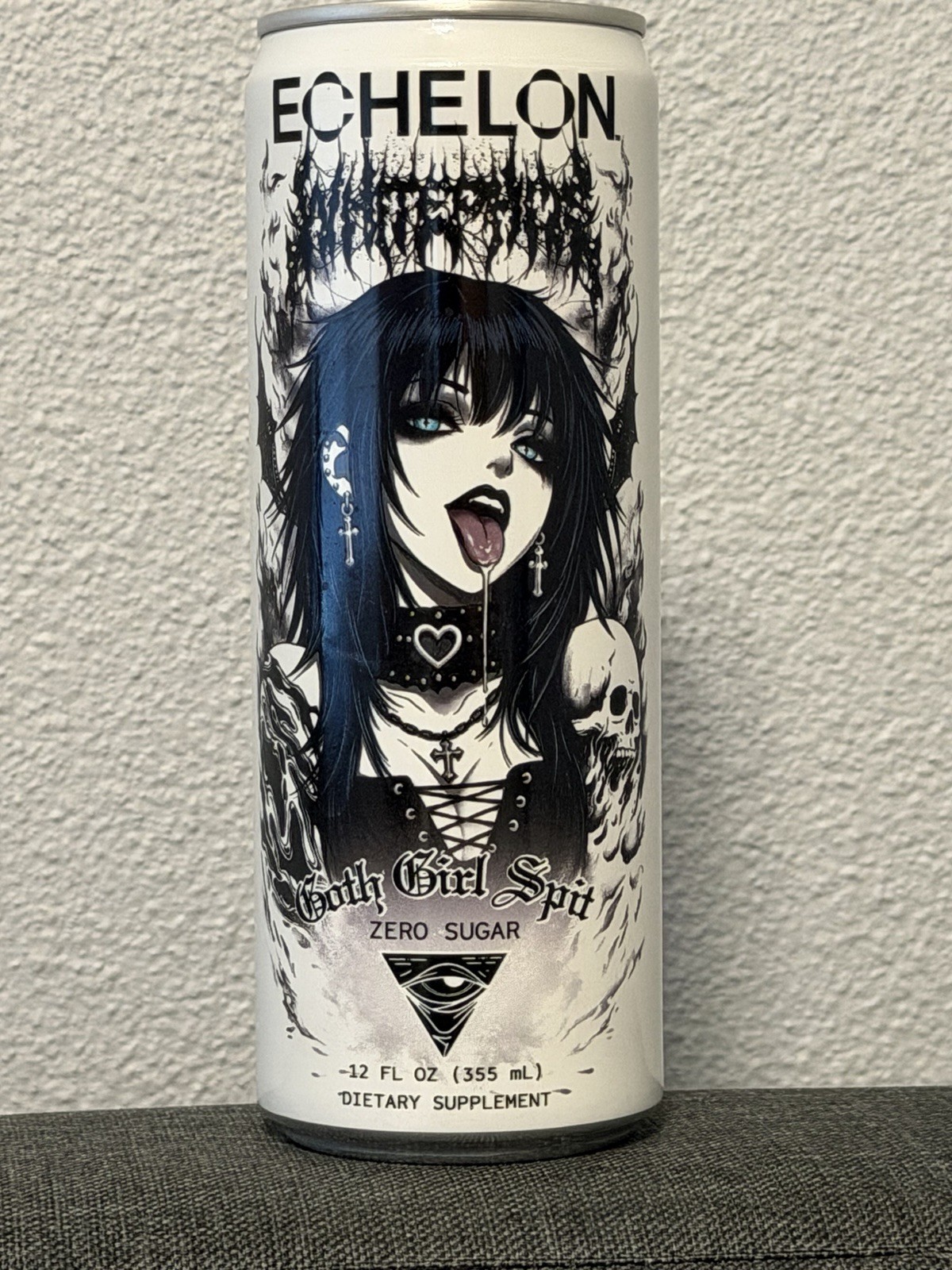 Goth Girl Spit Pre Workout Energy Drink Echelon X Whitephosphor 1 Can 12oz Goth Girl Spit Pre Workout Energy Drink Echelon X Whitephosphor 1 Can 12oz