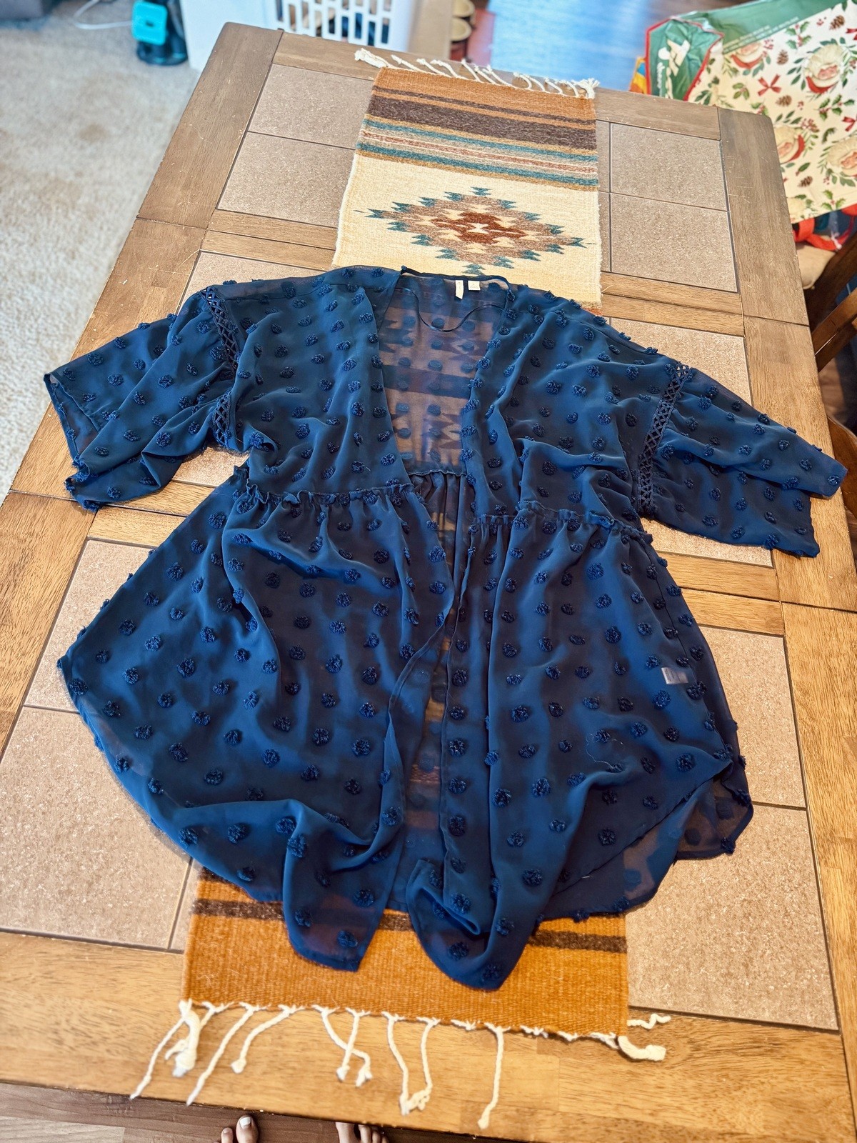Cato size large navy duster