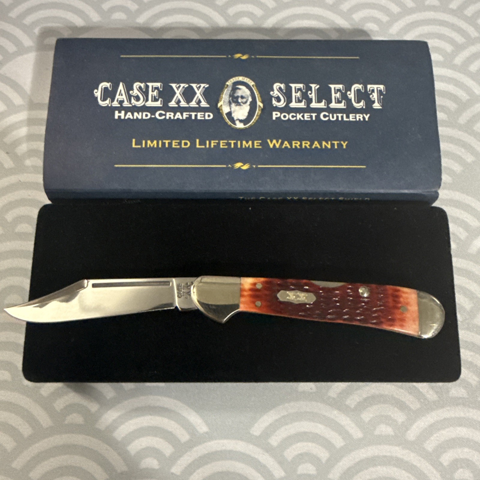 Vintage Case XX Burnt Red Mini Copperlock Pocket Knife New 61749L SS Vintage Case XX Burnt Red Mini Copperlock Pocket Knife New 61749L SS