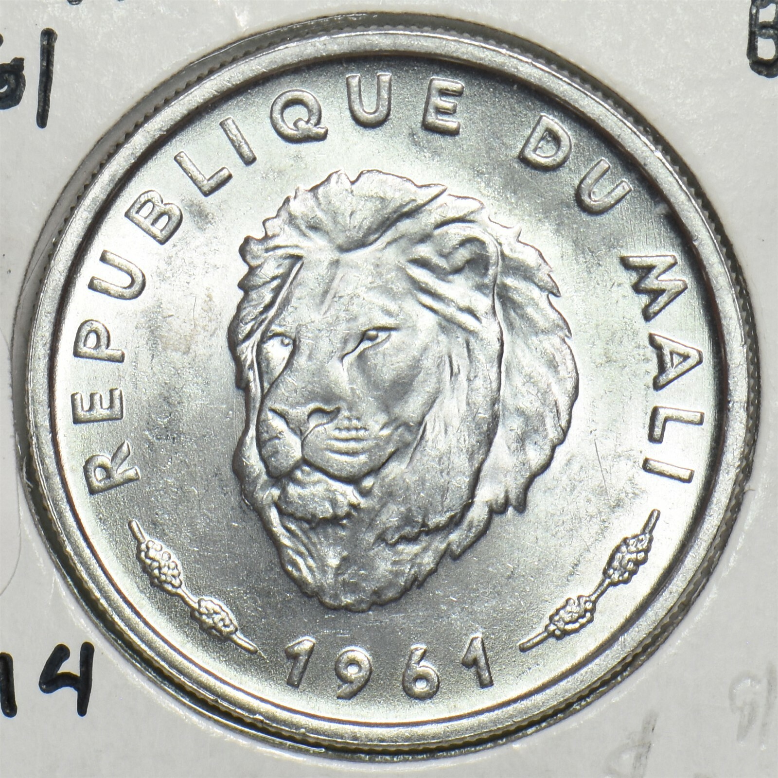 Mali 1961 25 Francs Lion animal BU 197709 combine shipping