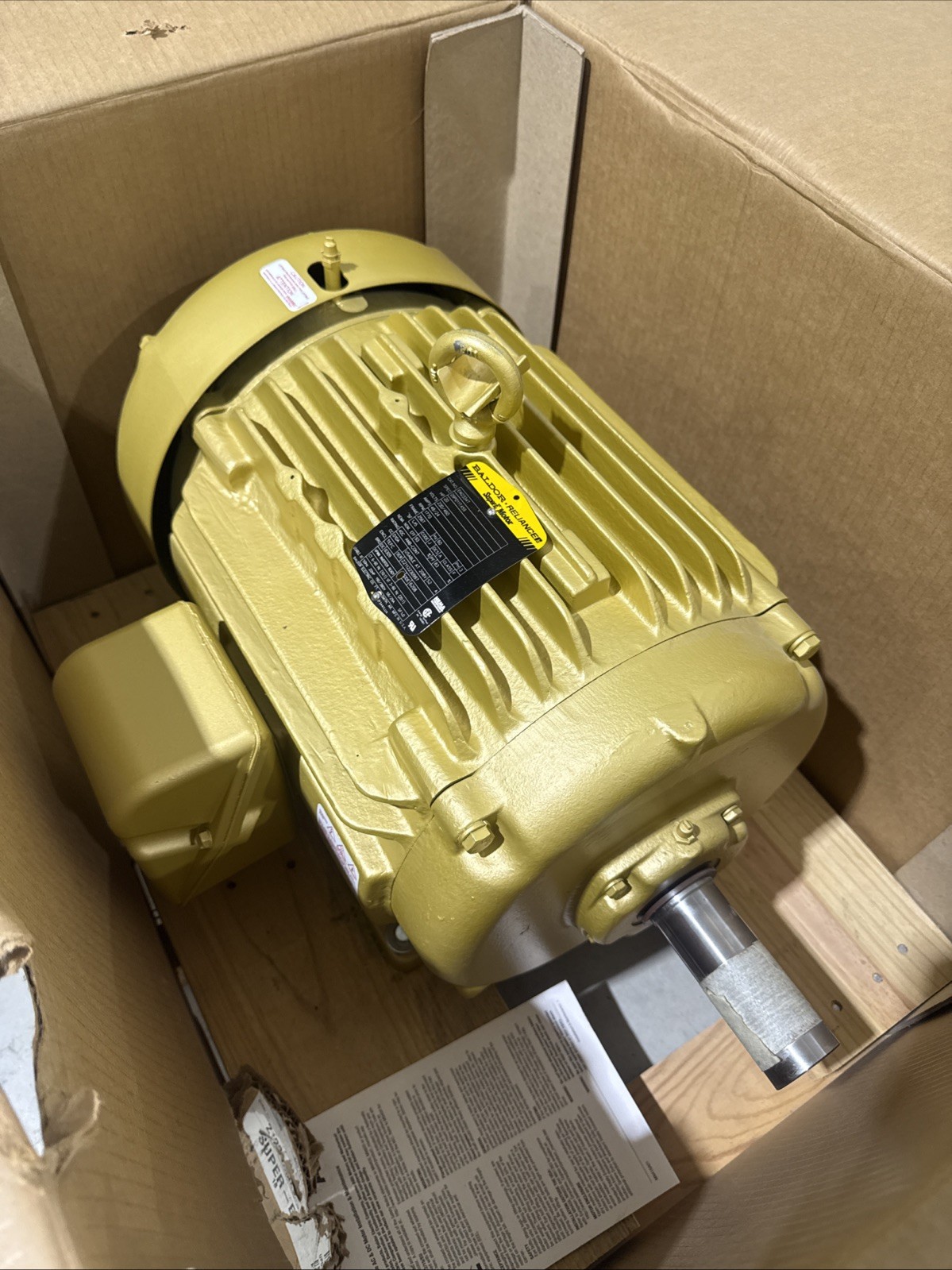EM2334T Baldor AC 20 HP Motor, 230/460V, 1770 RPM, 256T, 3 PH, 1-5/8” Shaft OD EM2334T Baldor AC 20 HP Motor, 230/460V, 1770 RPM, 256T, 3 PH, 1-5/8” Shaft OD