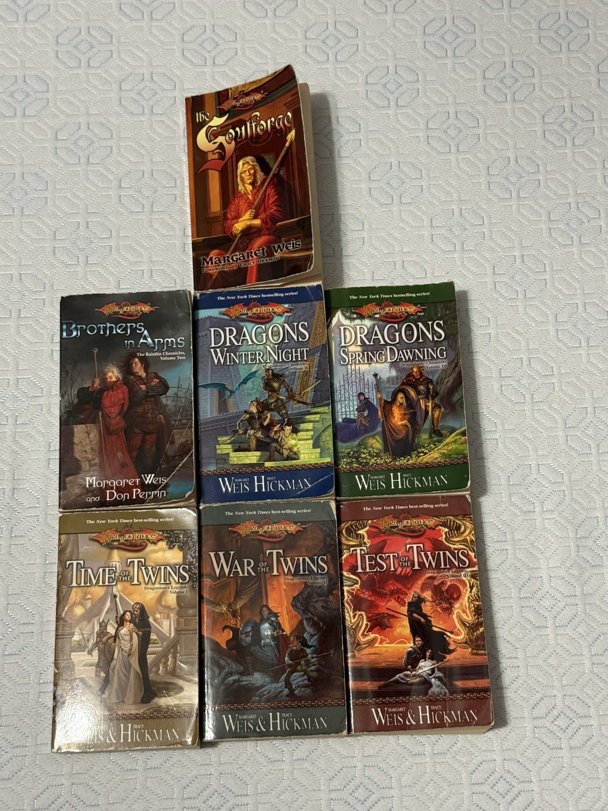Dragonlance Legends 7 Book Lot - Time, War, Test of the Twins Trilogy, etc, PB