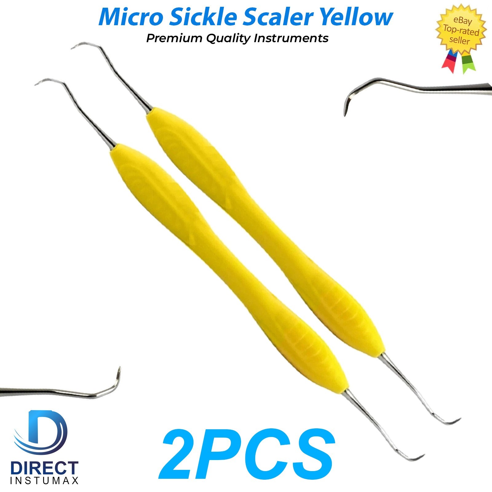 MICRO SICKLE SCALER SILICONE COATED DENTAL HAND INSTRUMENT PERIODONTAL ERGONOMIC