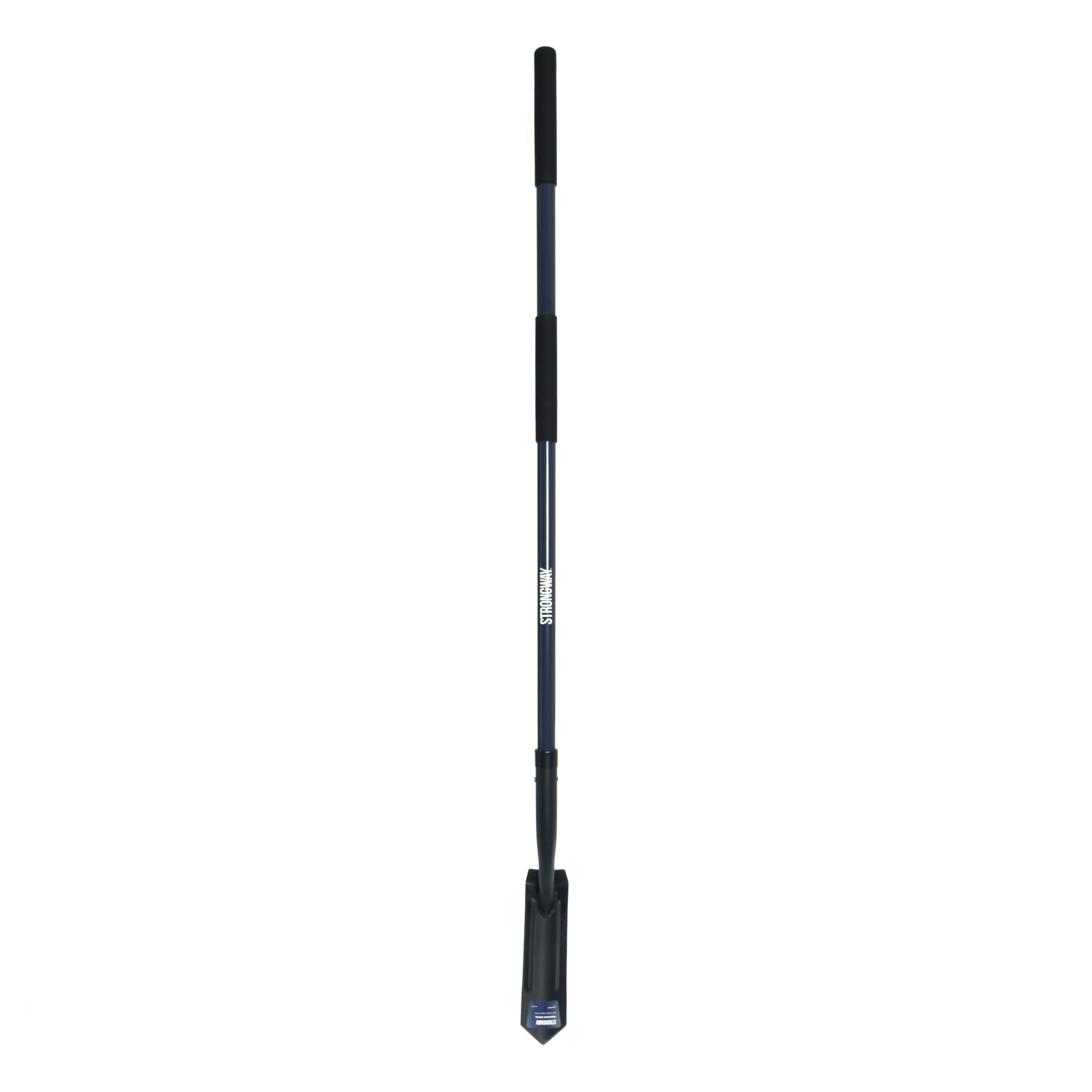 Strongway Trenching Shovel, V-Shaped Steel Blade, 48in. Fiberglass Handle