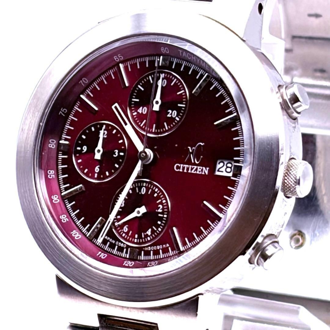 Operation CITIZEN xC Chronograph Men Watch Wine Red Bordeaux