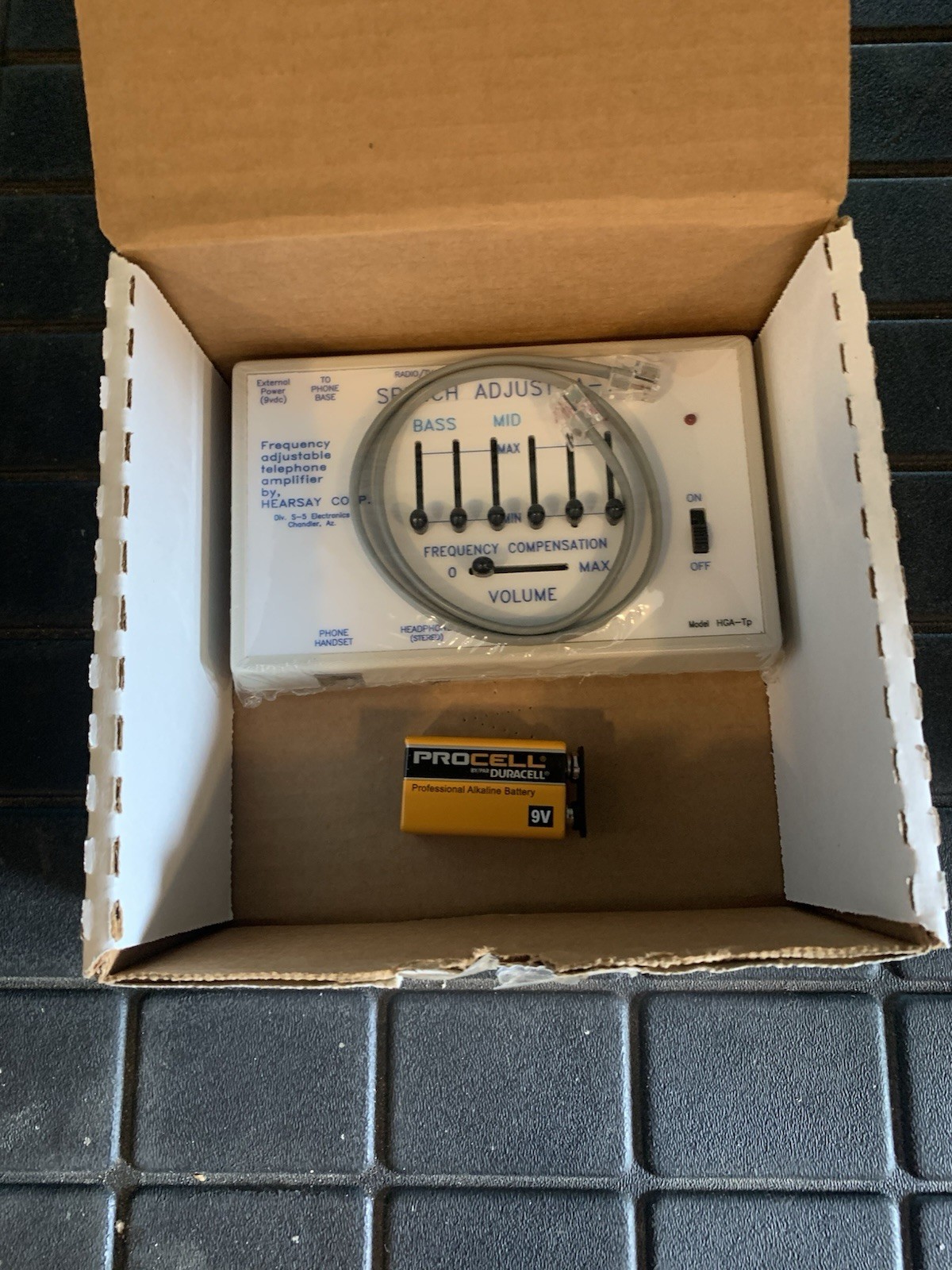 NEW Hearsay Speech Adjust-A-Tone Amplifier HGA-Tp
