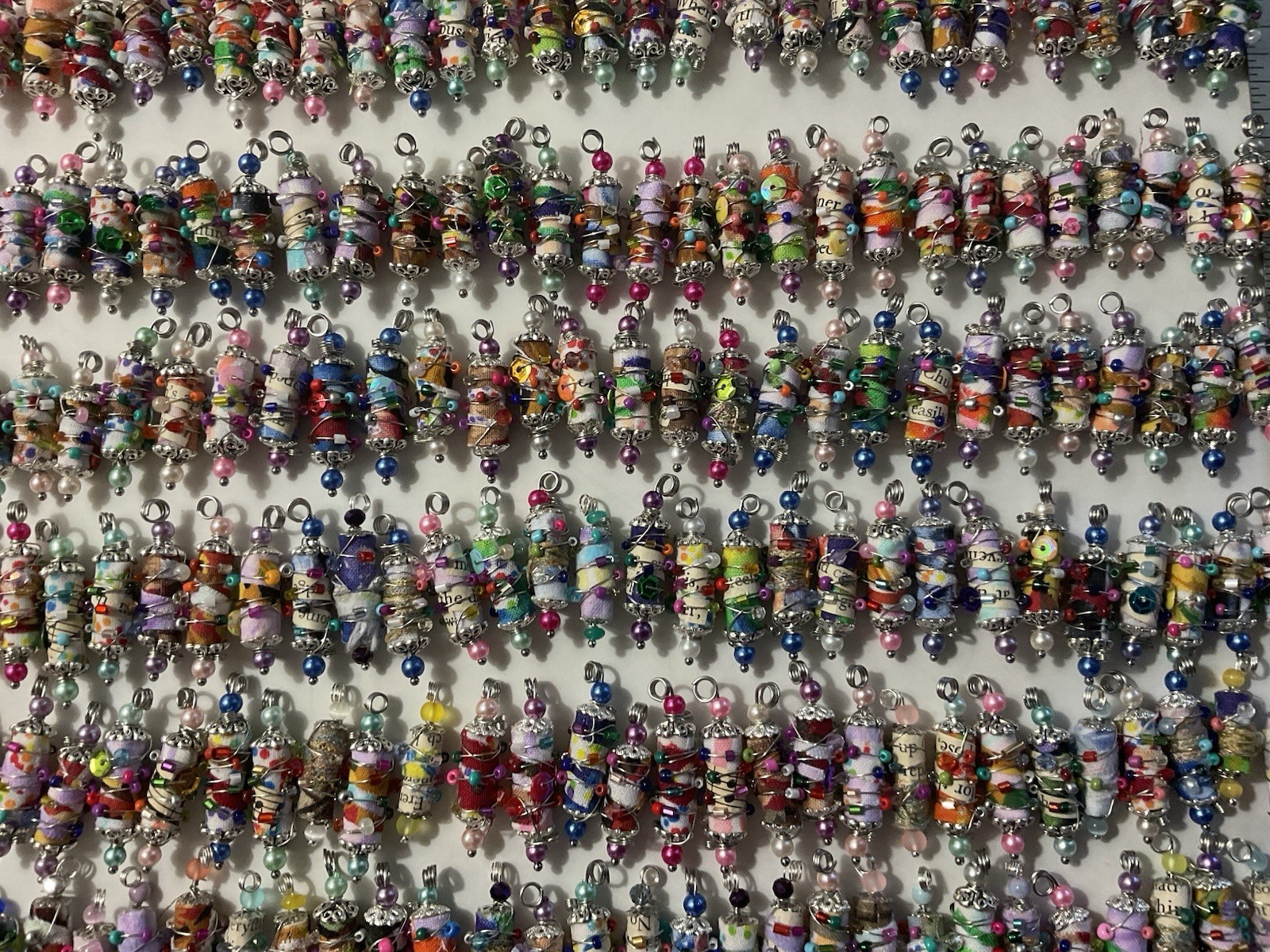 Random SMALL SILVER Handmade BOHO BEADS -10 per Purchase Random SMALL SILVER Handmade BOHO BEADS -10 per Purchase