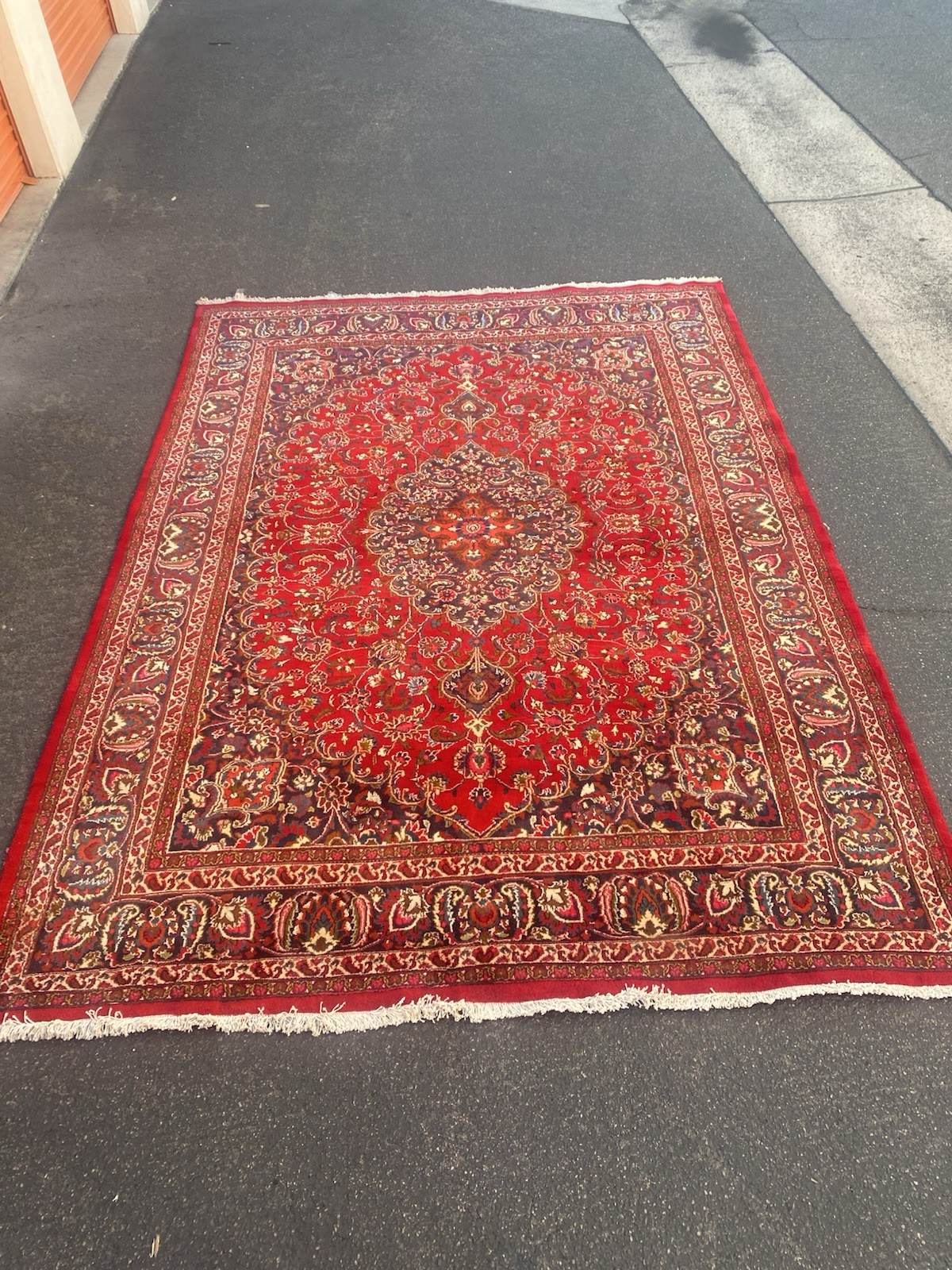 Vintage Oriental Rug Hand Knotted 11'5