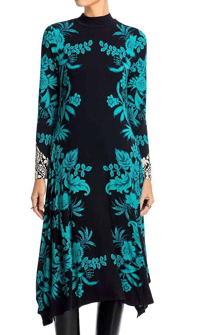 BNWT Johnny Was The Janie Favorite Handkerchief Mock ALine Dress💖Delphini S 225