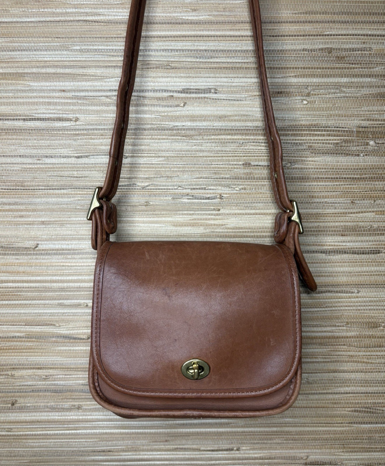 Vintage Coach Legacy Small Flap Bag British Tan