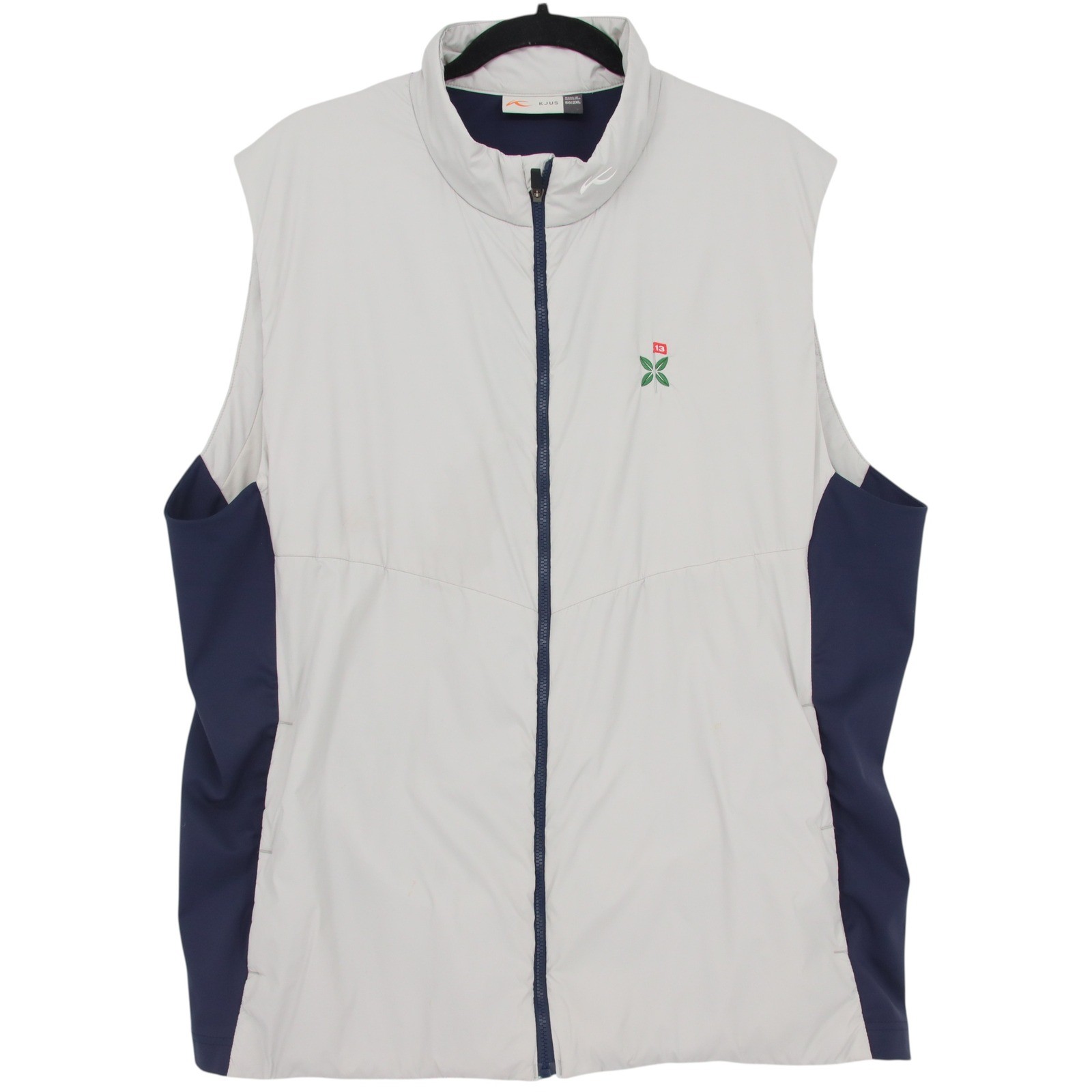 KJUS Men Radiation Vest Mens Size XXL Gray Navy Blue Golf Lightweight Full Zip