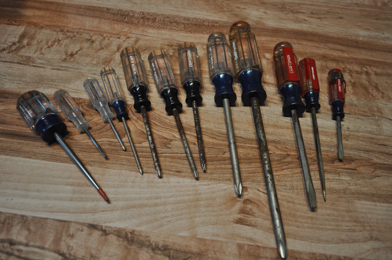 Vintage Craftsman 10 PCS Screwdriver Set Flat/Philips/Torx USA