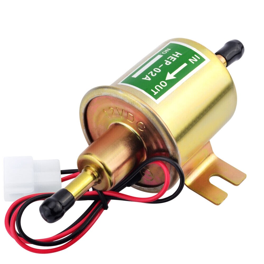 Electric Fuel Pump 12V Universal 4-7 PSI Gas Diesel Inline Low Pressure HEP-02A