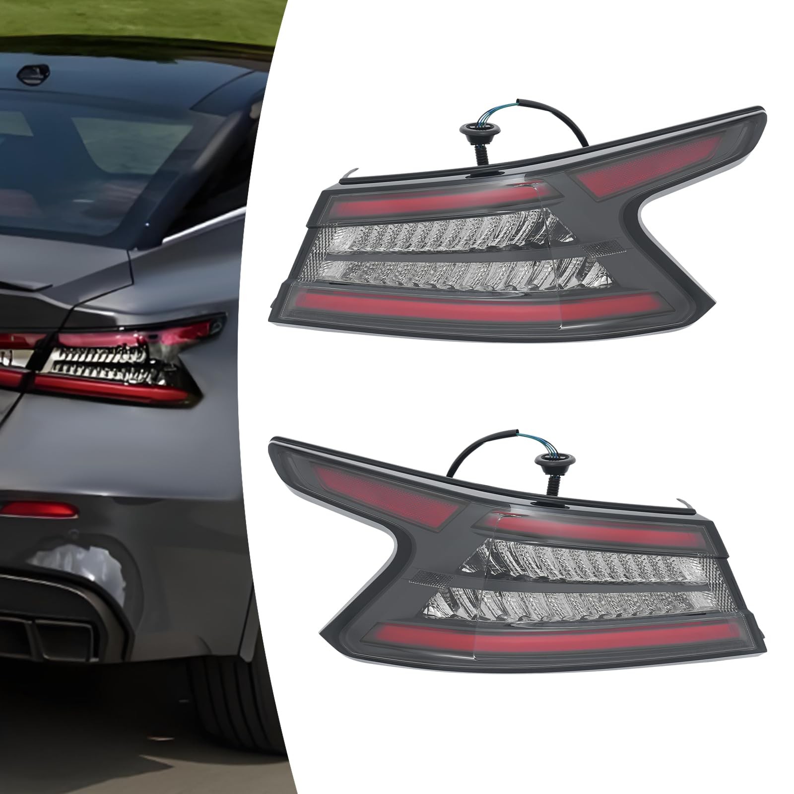 for 19-21 Nissan Maxima LED Outer Tail Light Pair Brake Turn Signal 265509DJ0A
