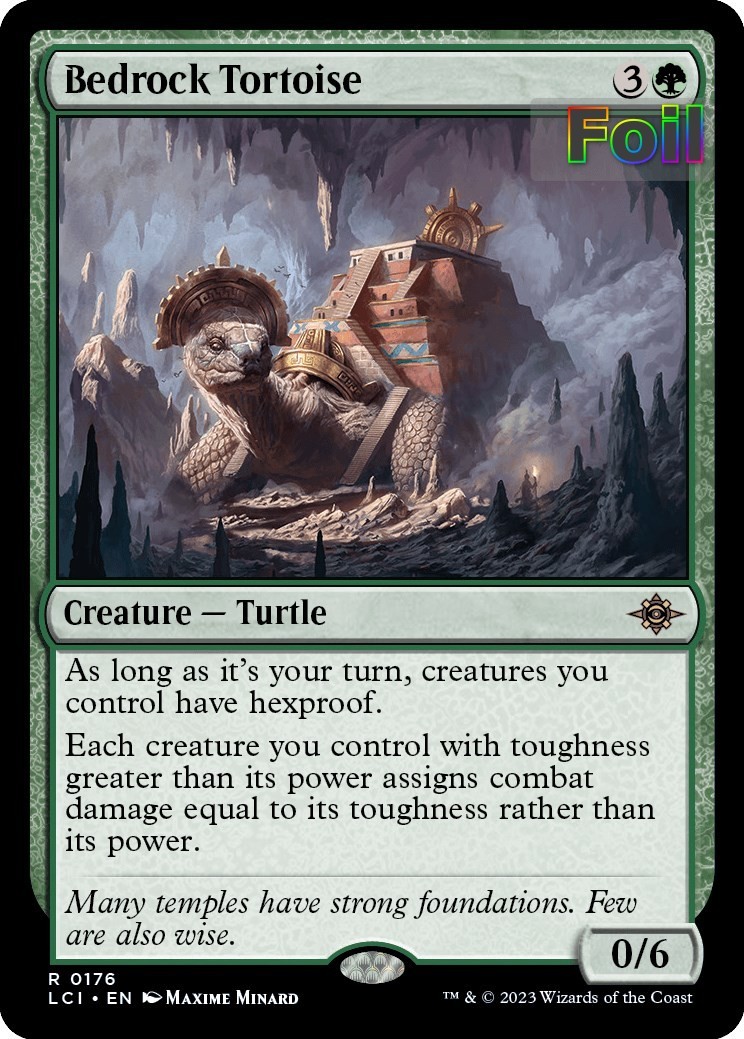MTG LCI *FOIL* R Bedrock Tortoise #176 NM