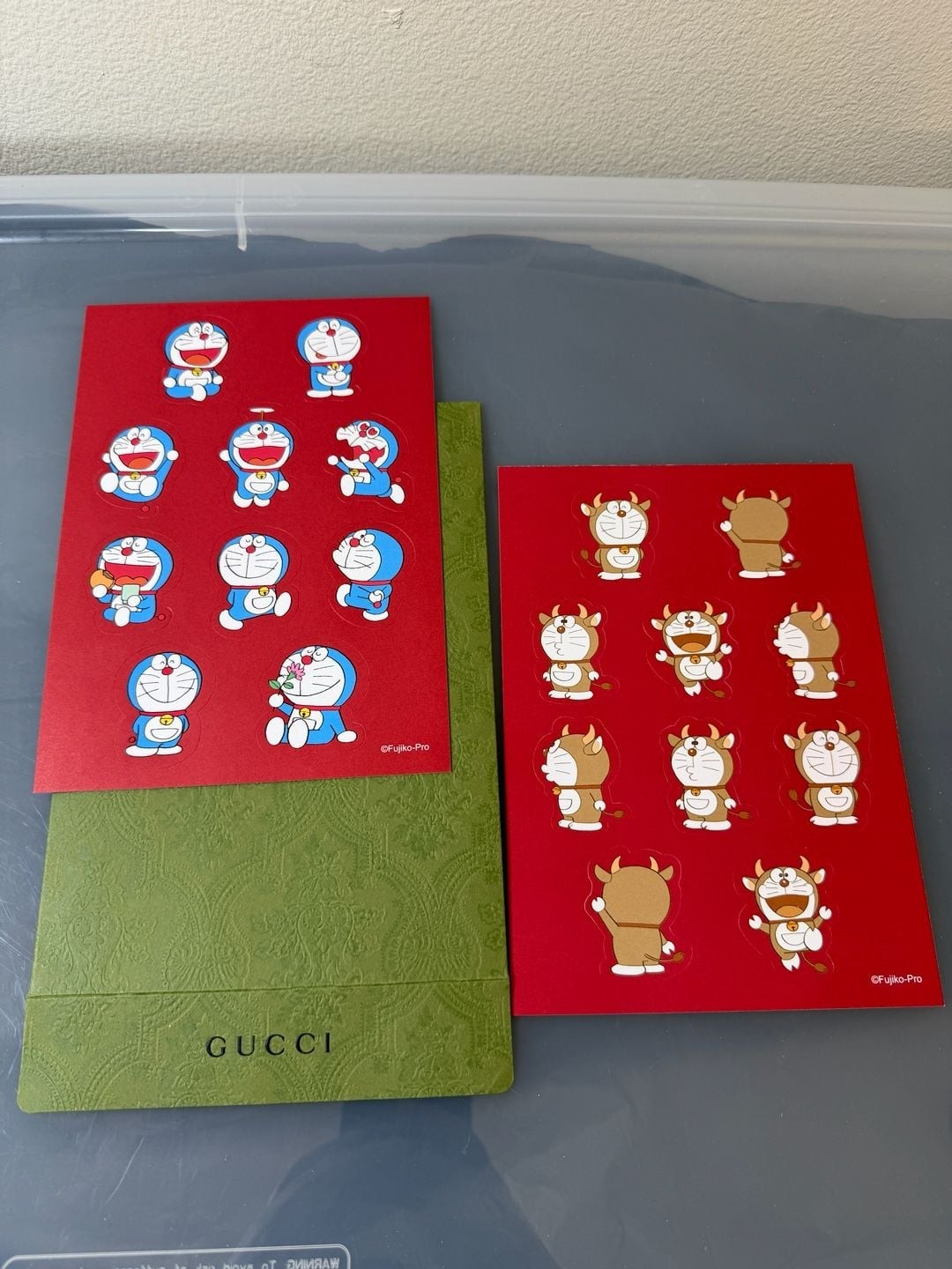 Gucci x Doraemon Collaboration Novelty Sticker Set Gucci x Doraemon Collaboration Novelty Sticker Set