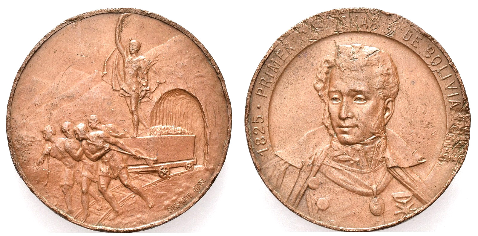 MASSIVE RARE BRONZE 1925 BOLIVIA CENTENNIEL MEDAL w BOLIVAR ONLY 1 on EBAY AU MASSIVE RARE BRONZE 1925 BOLIVIA CENTENNIEL MEDAL w BOLIVAR ONLY 1 on EBAY AU