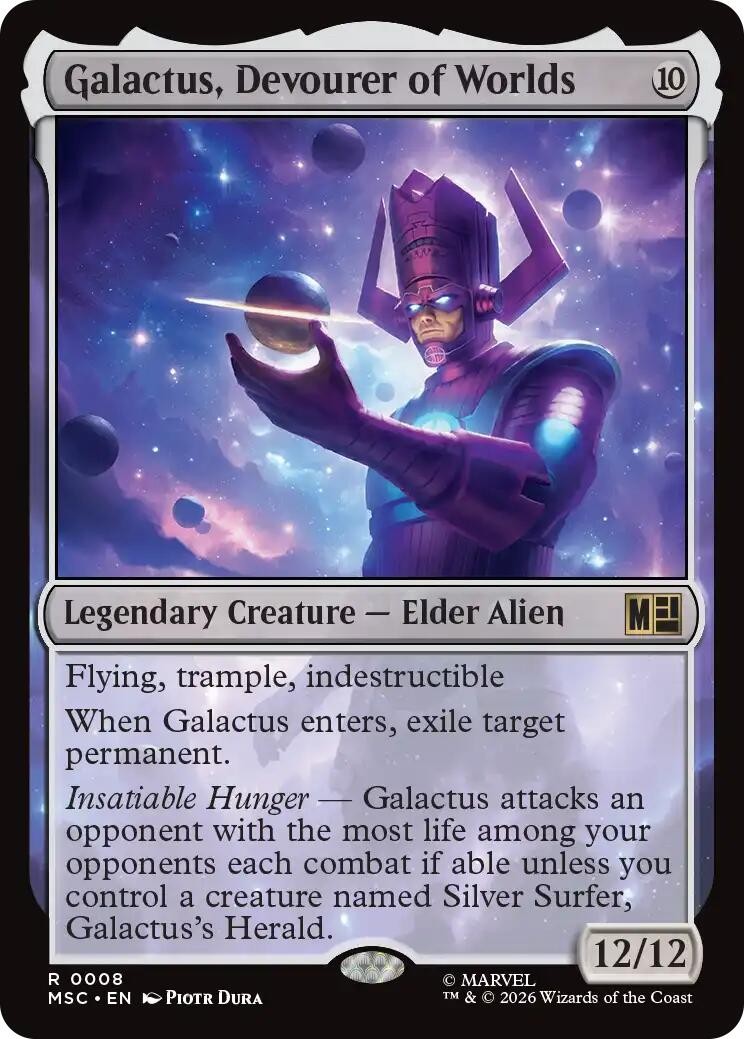 Galactus, Devourer of Worlds - 8 - NM - Commander: Marvel Super Heroes - MTG Galactus, Devourer of Worlds - 8 - NM - Commander: Marvel Super Heroes - MTG
