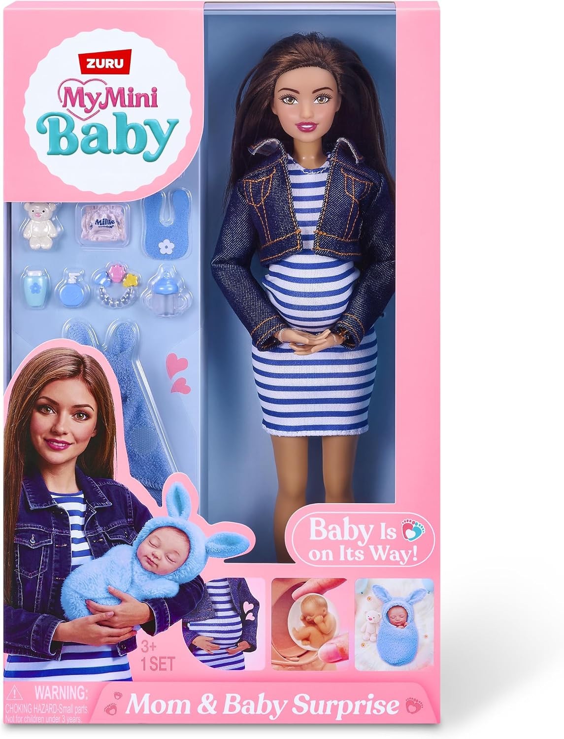 MY MINI MOM & BABY SURPRISE - MARIA (HISPANIC) DOLL by ZURU - NEW - PRESALE