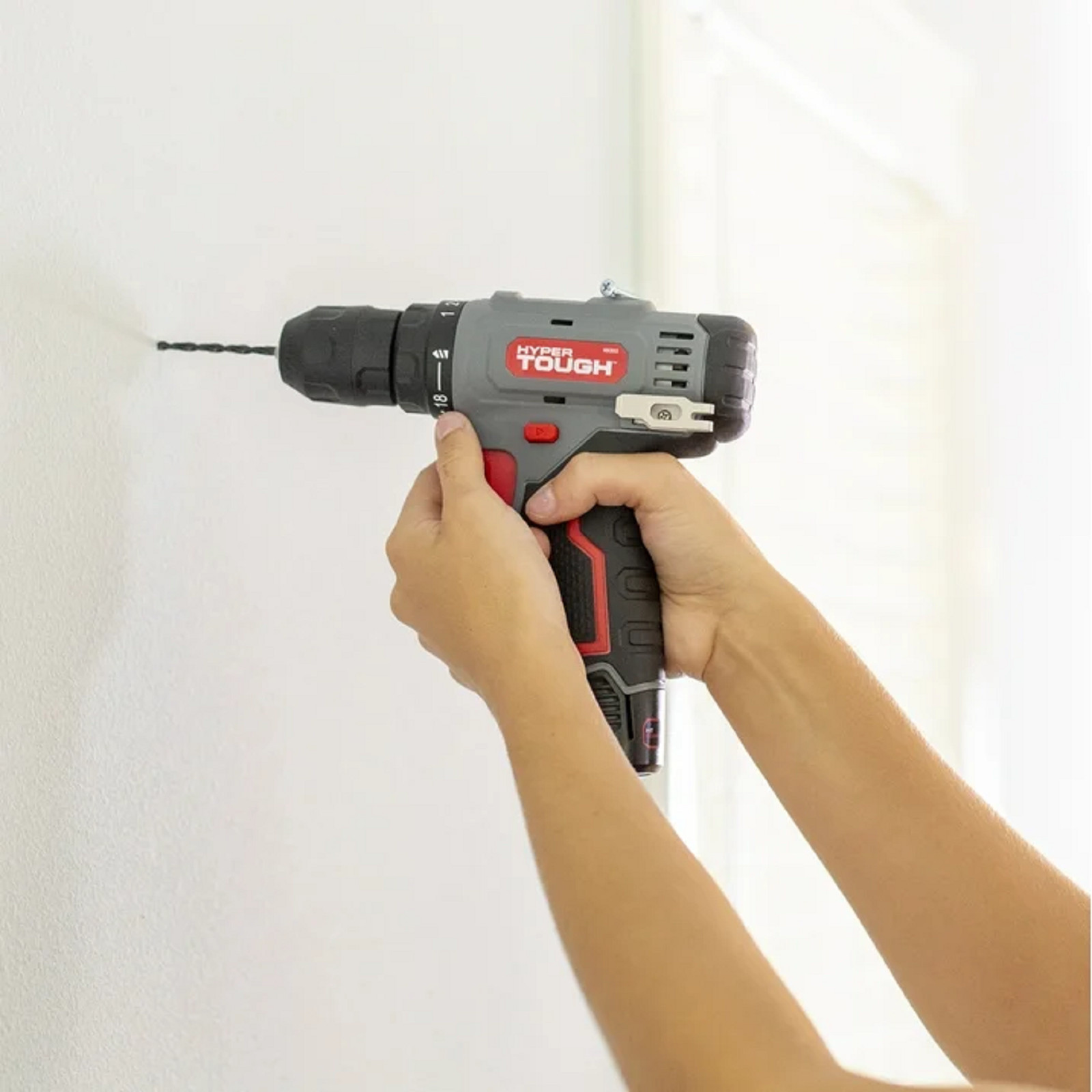 Hyper Tough 80206 12V Max Cordless 3/8-inch Drill Driver 50-Piece Project Kit