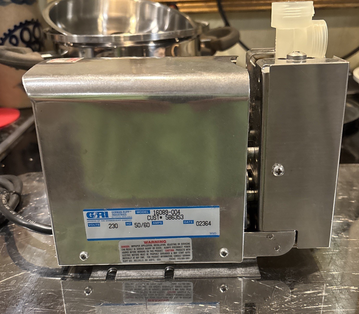 NEW GORMAN-RUPP  P/N-16089-004 240V