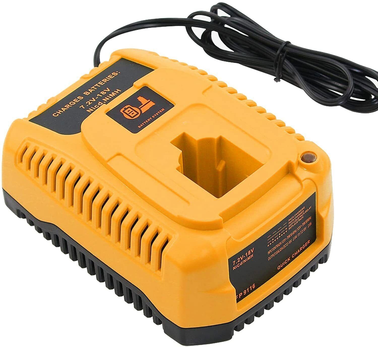 2Pack for DeWalt 18 Volt XRP Battery & Charger DC9096-2 DC9098 DC9099 DW9096