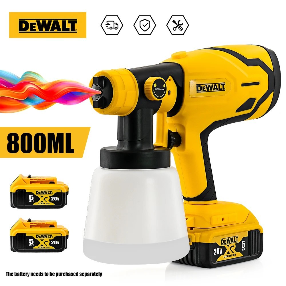 DeWalt 20V Cordless HVLP Paint Sprayer Furniture Cabinet Handheld Spray Gun