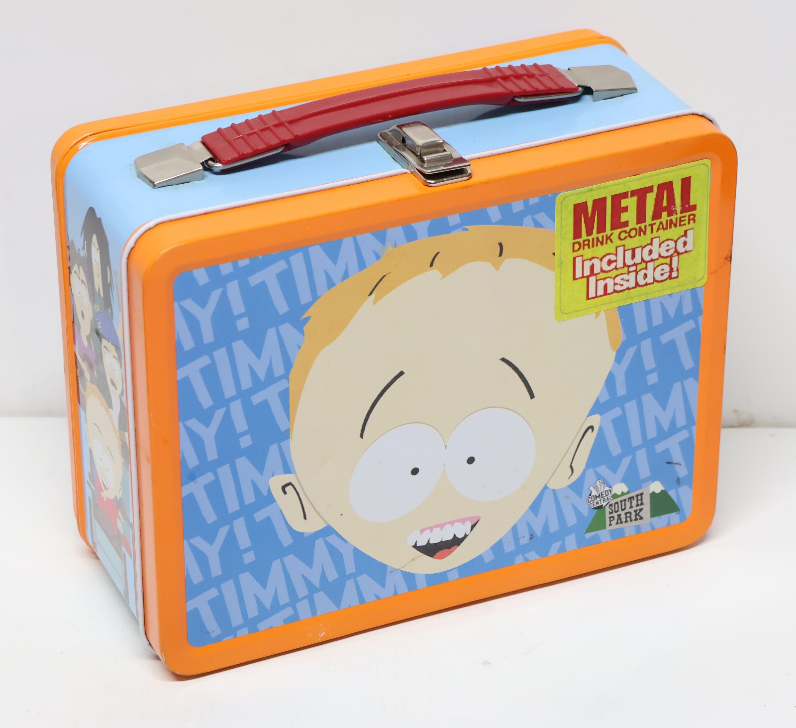 Vintage 2001 South Park Timmy Metal Lunch Box w Thermos NECA Comedy Central Set Vintage 2001 South Park Timmy Metal Lunch Box w Thermos NECA Comedy Central Set