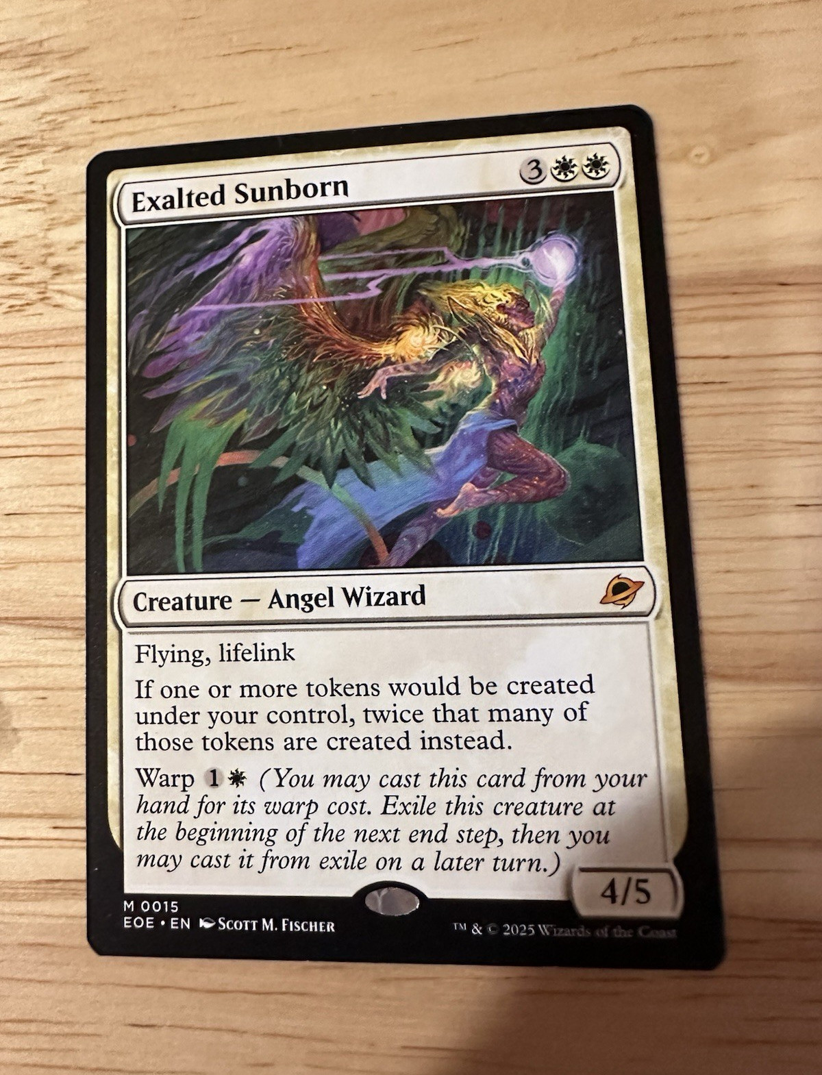 Wizards of the Coast MTG Exalted Sunborn 0015 Edge of Eternities Angel Wizard