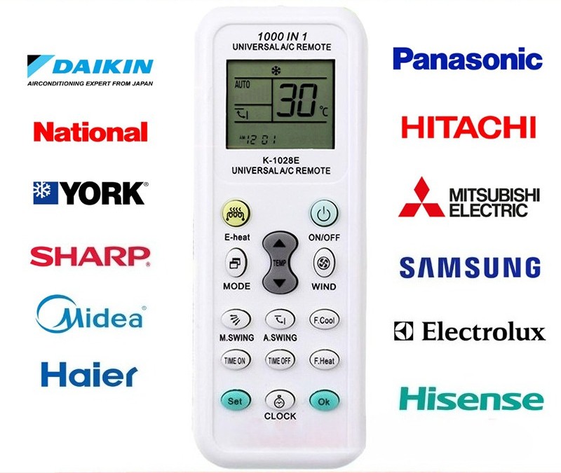Universal A/C Air Conditioning Remote Control Air Con ALL MAJOR BRANDS LCD DGS