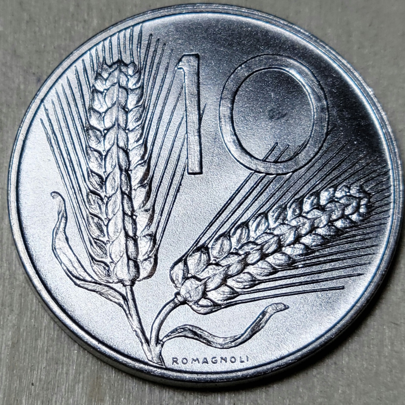 ITALY - 1997 - 10 Lire  - Uncirculated Coin - Km#93 - 23.25MM