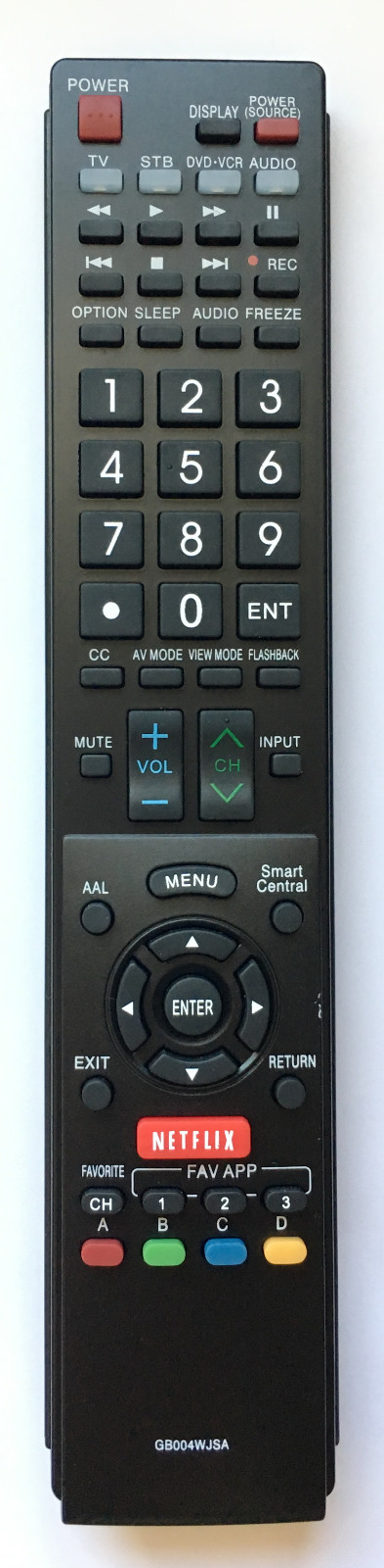 NEW Generic Replacement Remote For Sharp GB004WJSA sub GB005WJSA GB105WJSA