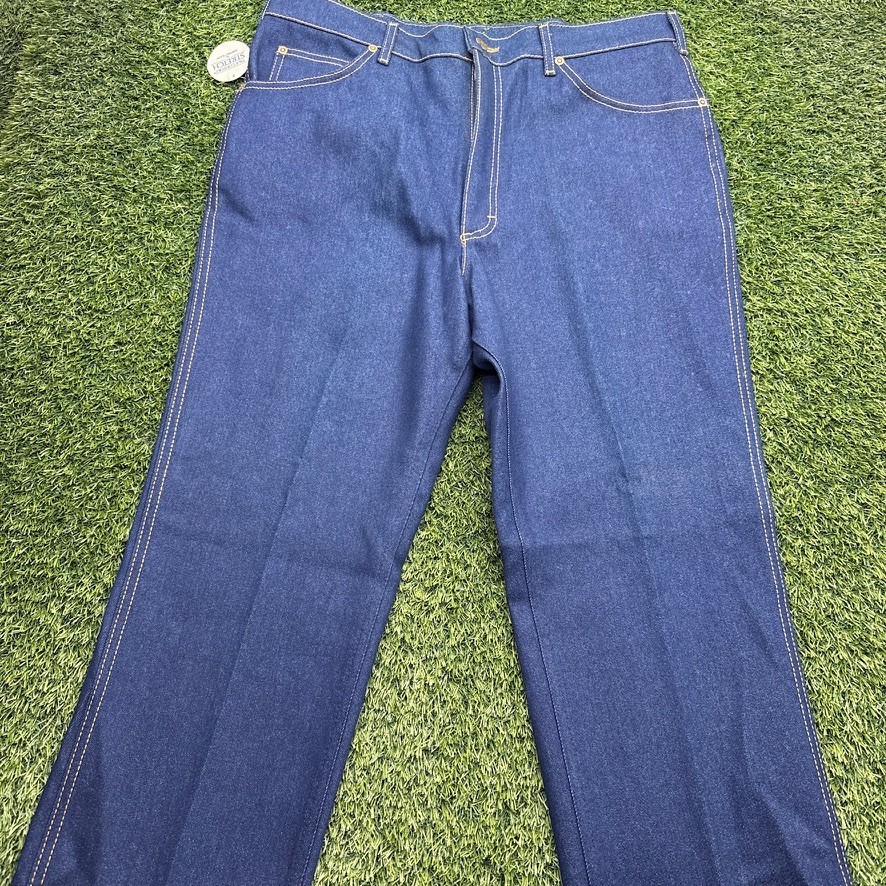 NWT Deadstock Lee Denim Straight Jeans Mens 38x32 (Fits 36x32) Blue Denim Dark NWT Deadstock Lee Denim Straight Jeans Mens 38x32 (Fits 36x32) Blue Denim Dark