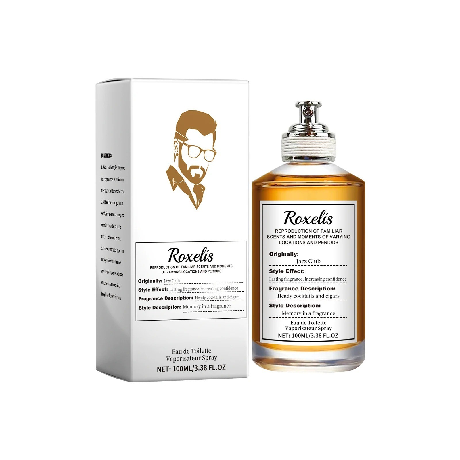 Roxelis Jazz Club Eau de Toilette 100ml Men\'s Cologne Long Lasting Fragrance