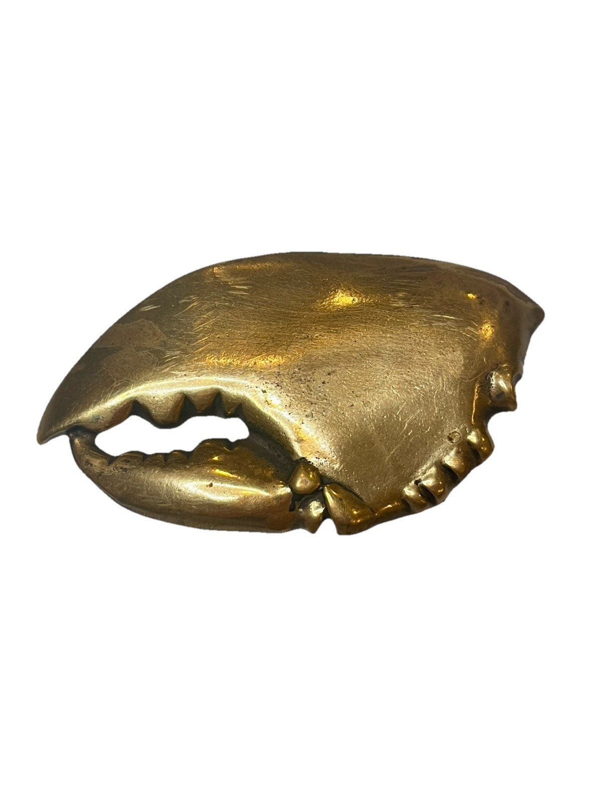 Vintage Reid Higgins Solid Brass Lobster Claw Belt Buckle 3\