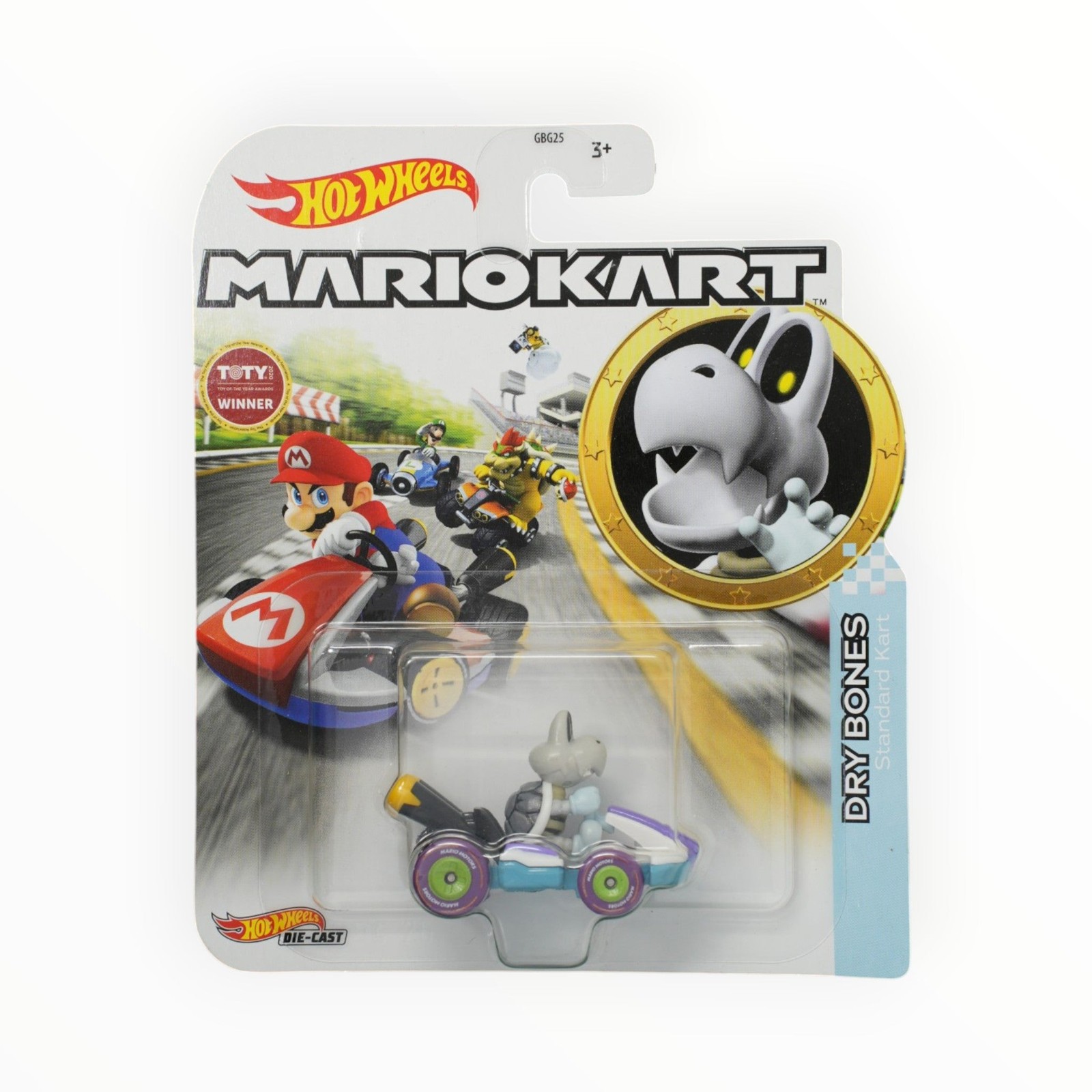 Hot Wheels Standard Kart - Dry Bones - Mario Kart A