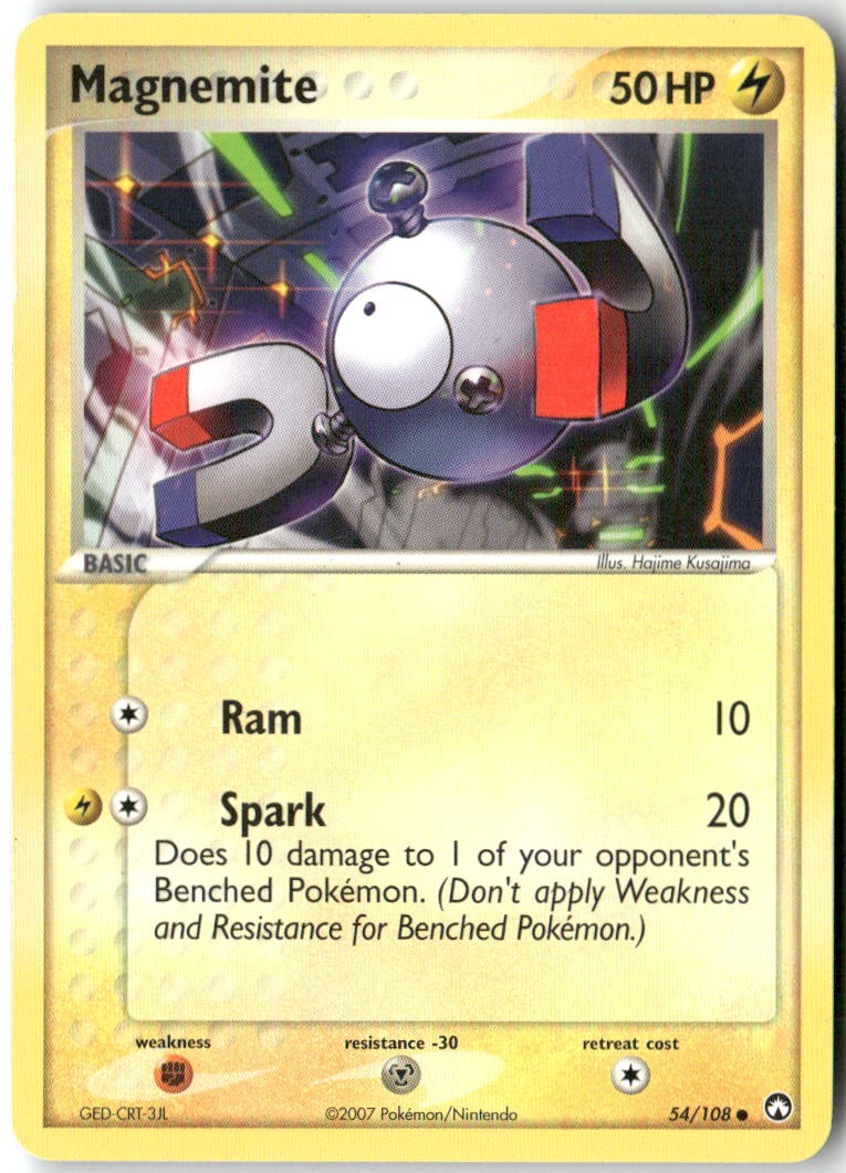 Magnemite 54/108 Common Power Keepers Pokemon Heavily Played