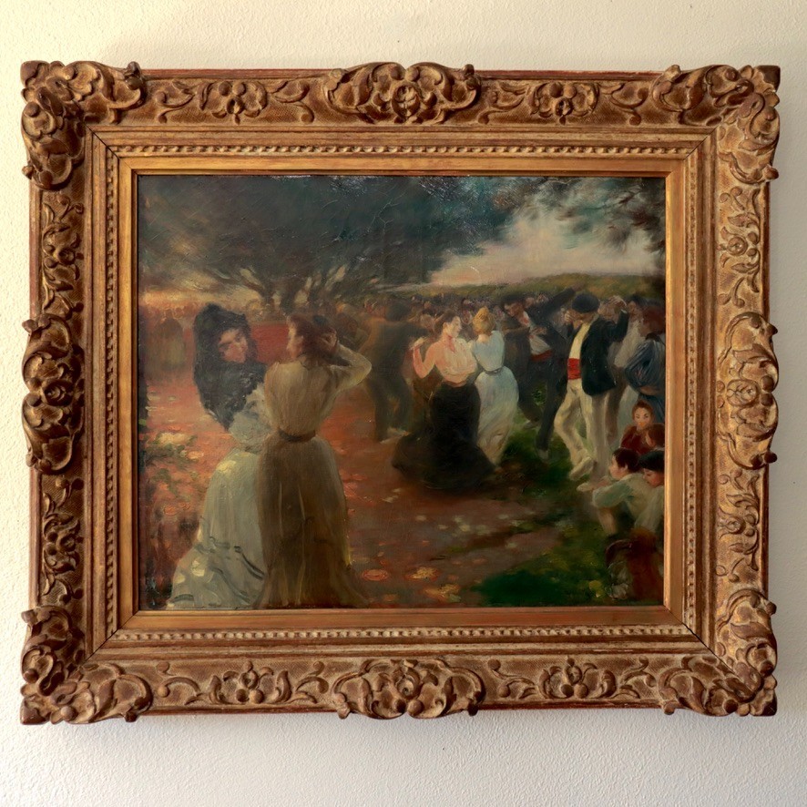 THE Original 1901 Paul Albert Besnard Danse Basque Painting French Impressionist