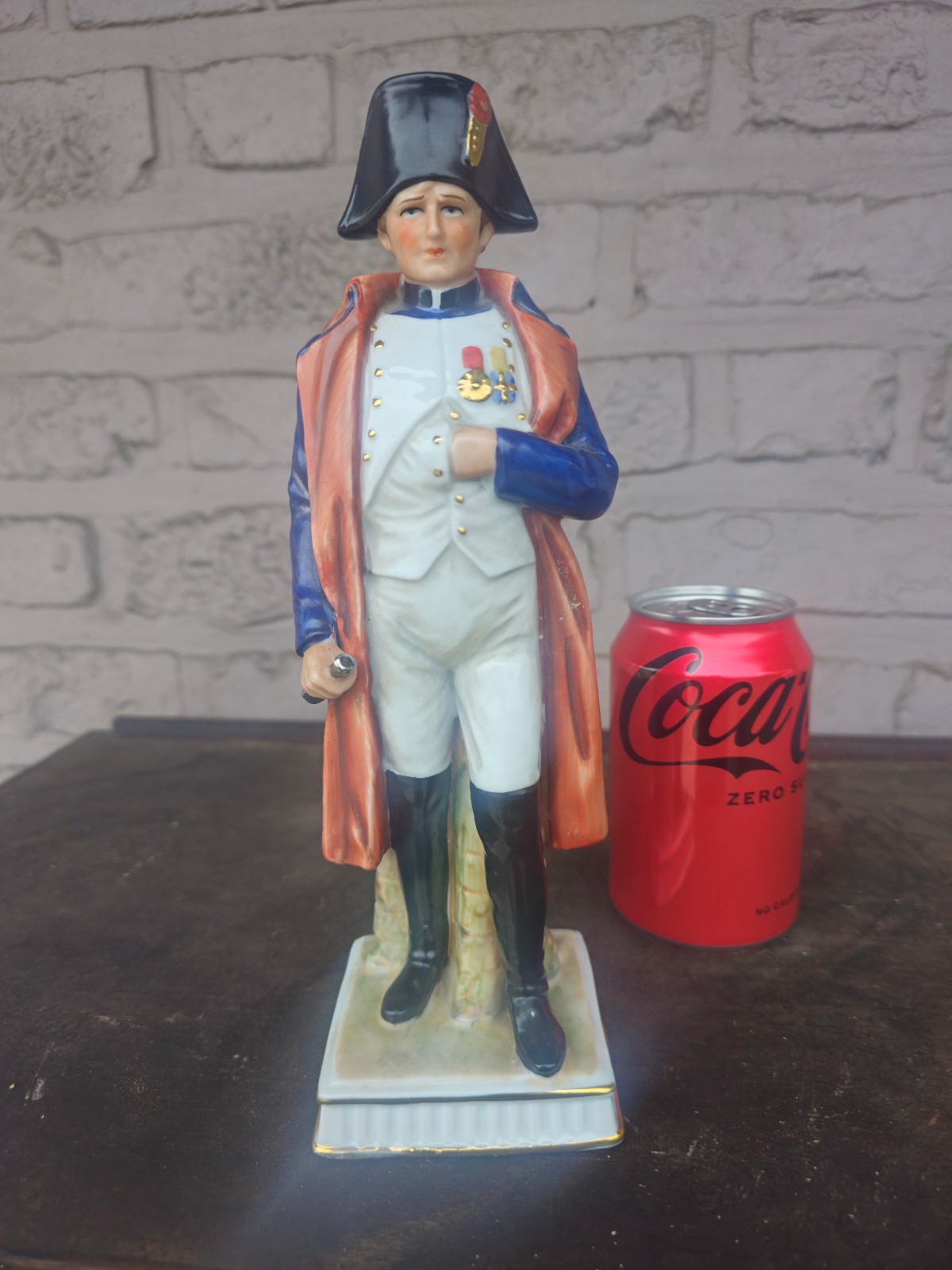 Vintage porcelain statue of napoleon 1970s