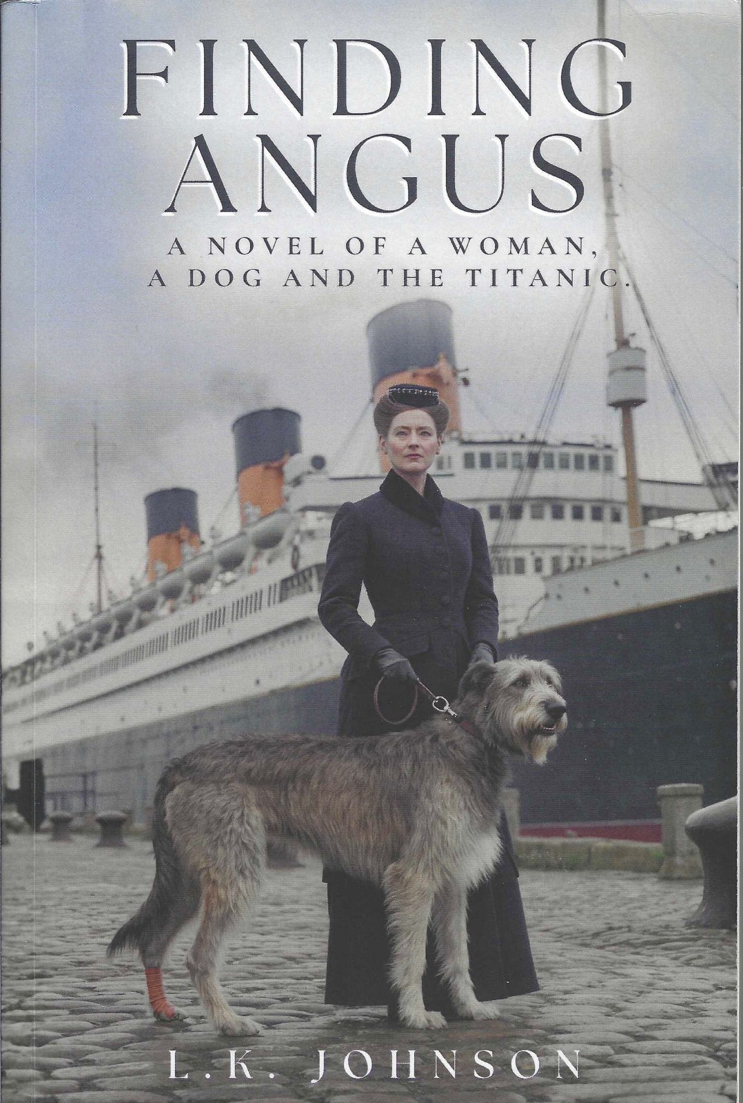 FINDING ANGUS -Signed Autographed Historical FIction- Irish Wolfhound, Titanic