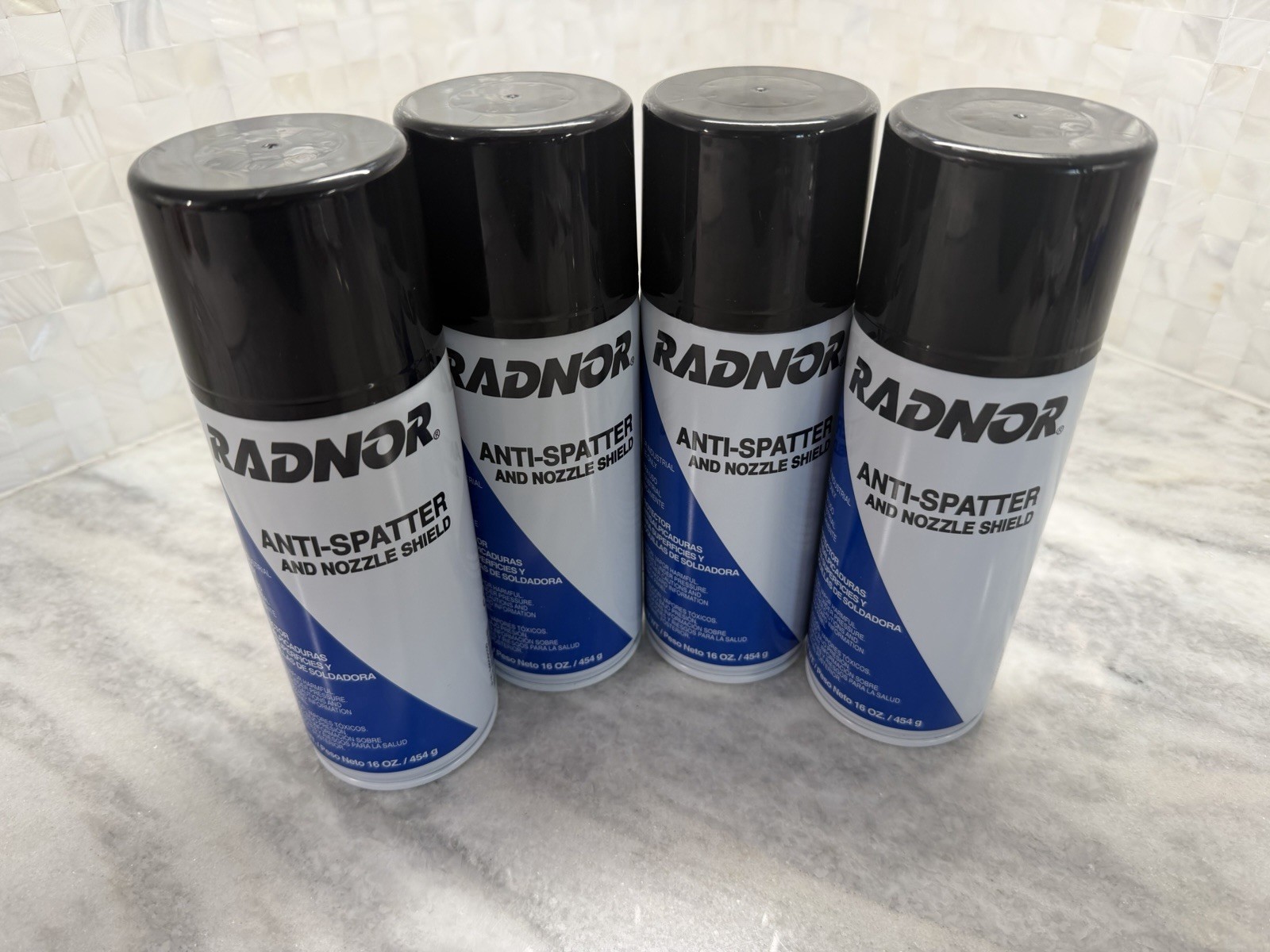 Radnor Anti Spatter And Nozzle Shield 16oz for Mig Welding Non Flammable 4 Pack