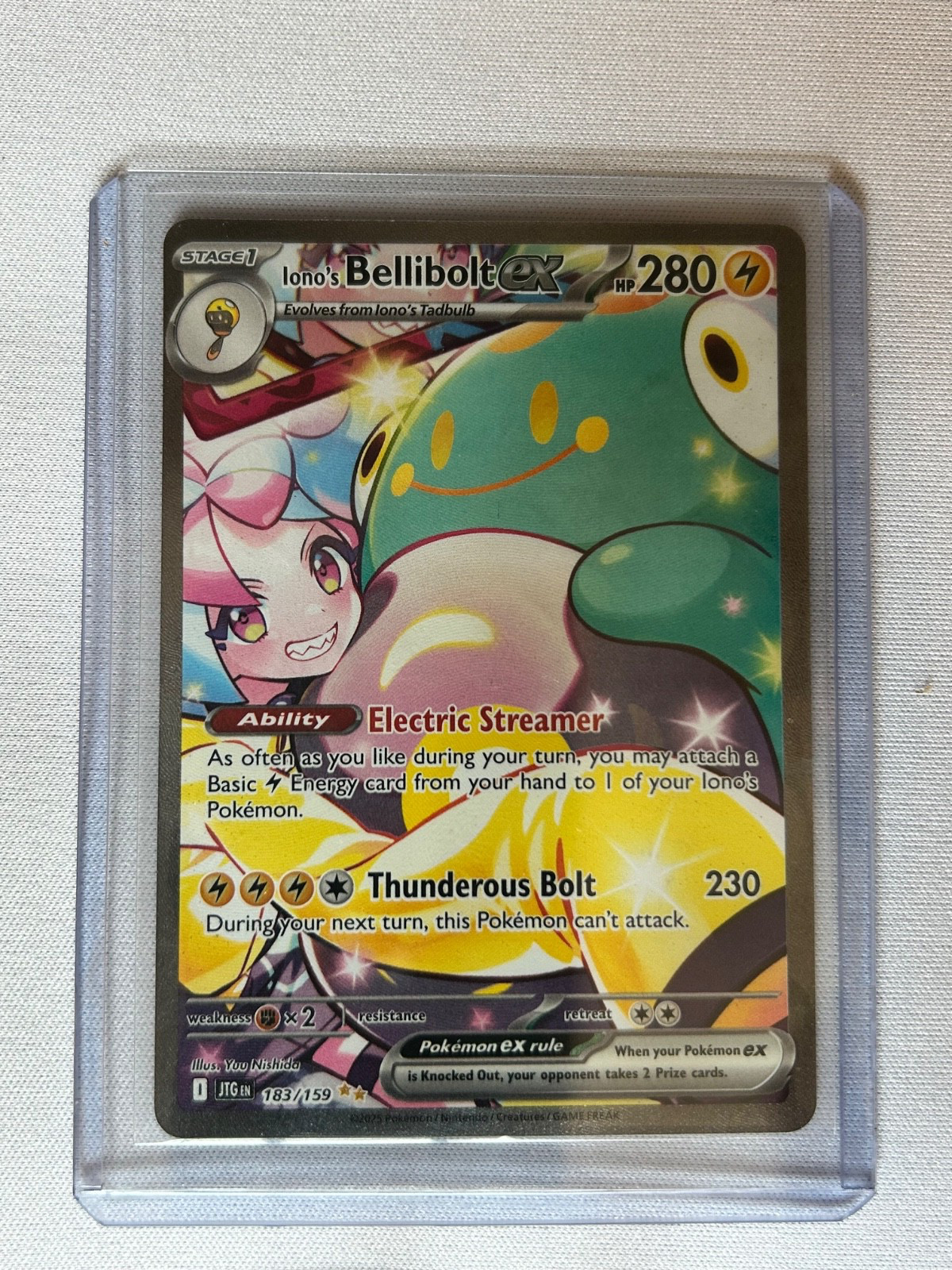 Iono\'s Bellibolt ex 183/159 Sv09: Journey Together Holo Iono\'s Bellibolt ex 183/159 Sv09: Journey Together Holo
