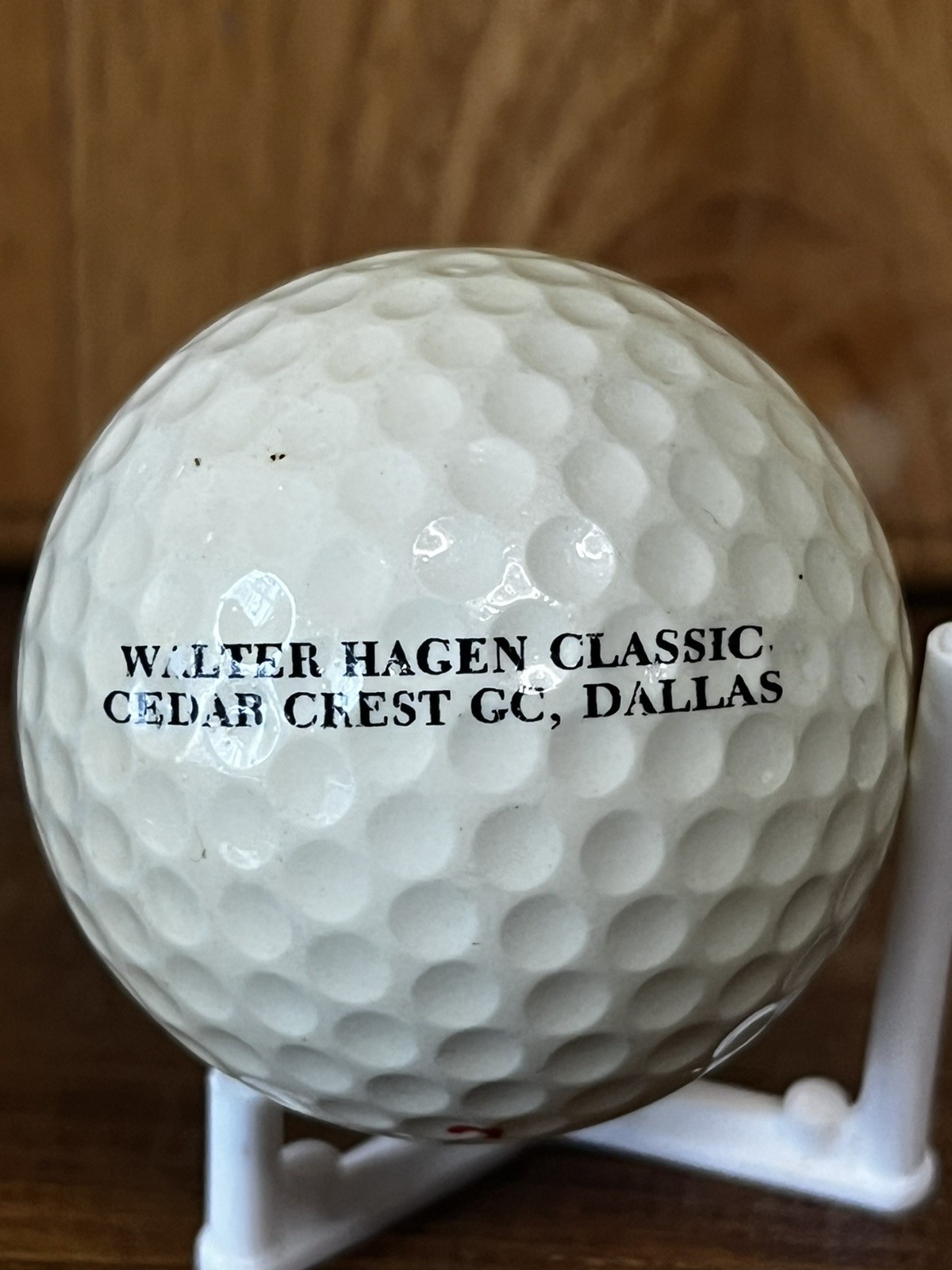 Vintage Walter Hagen Signature Golf Ball Cedar Creek Dallas Texas Classic 1990